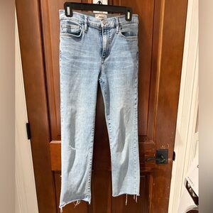 Frame Denim Women's Light Blue Straight Leg Jeans